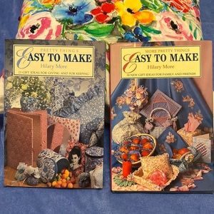 2 -Vintage easy to make gift ideas books beautiful pages inside great gift ideas